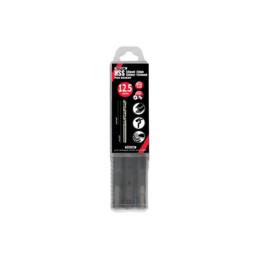 HSS pora Pro Bright 12,5 x 151 mm - 5 kpl.