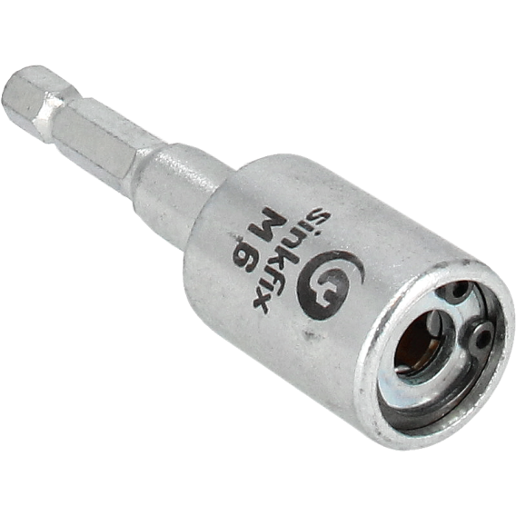 Hylsadapter M6 1/4"