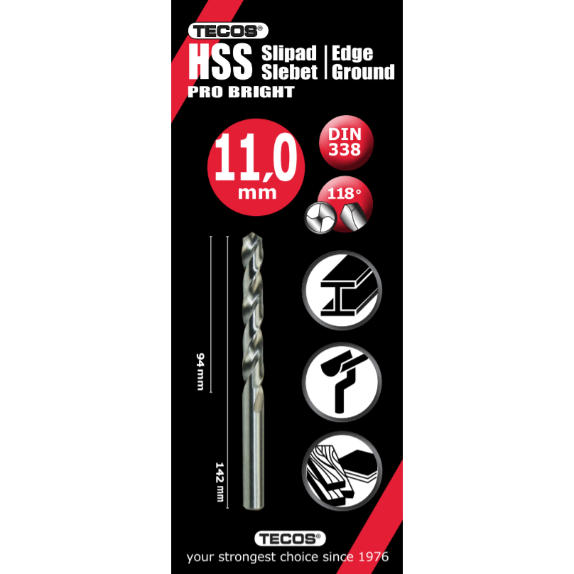 HSS pora Pro Bright 11,0 x 142 mm