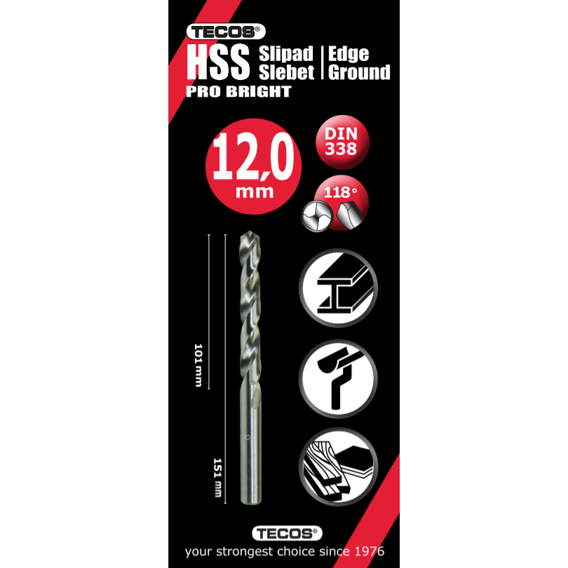 HSS pora Pro Bright 12,0 x 151 mm