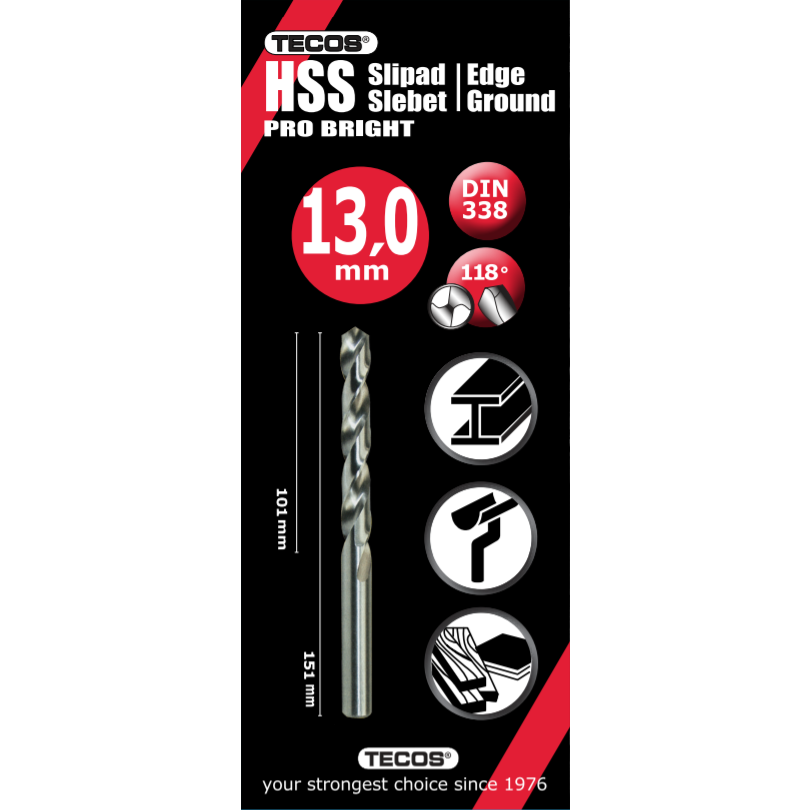 HSS pora Pro Bright 13,0 x 151 mm