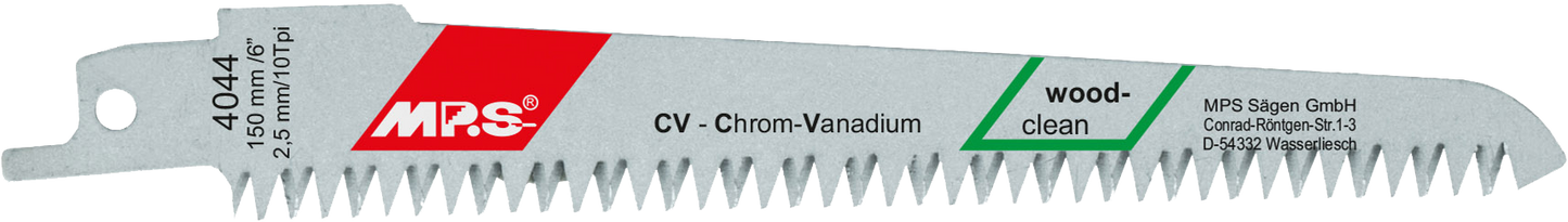 Puukkosahanterä 4044 5 kpl, 150 mm CrV 10 tpi