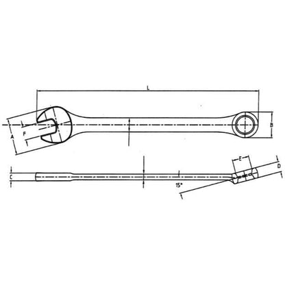 Kiintolenkkiavain 11/32" x L139mm