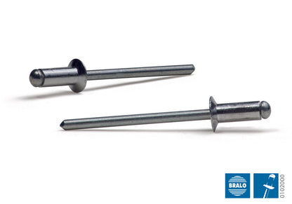 Blindnit 4,0 x8mm Alu/Stål500stk.