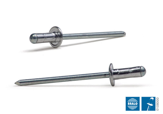 Blindnit 4,8 x10mm Alu/Stål150stk.