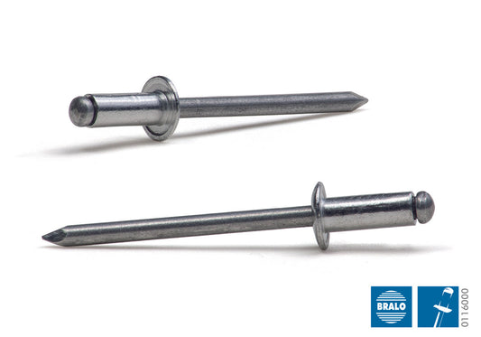 Blindnit 4,0 x8mm Alu/Alu500stk.