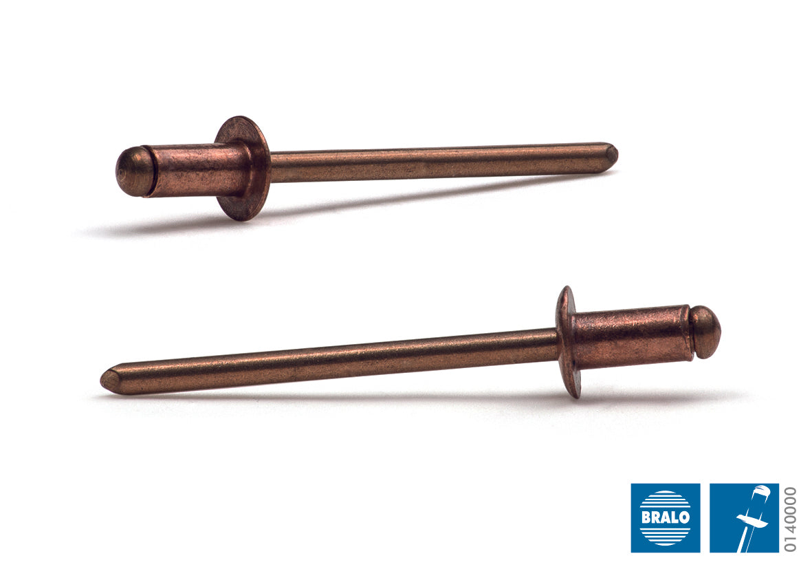 Blindnit 4,0x8mm kobber500stk.