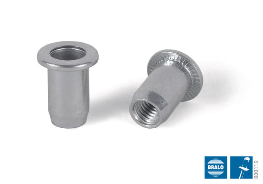 Gevindnitte M5 x15mm Stålstk.