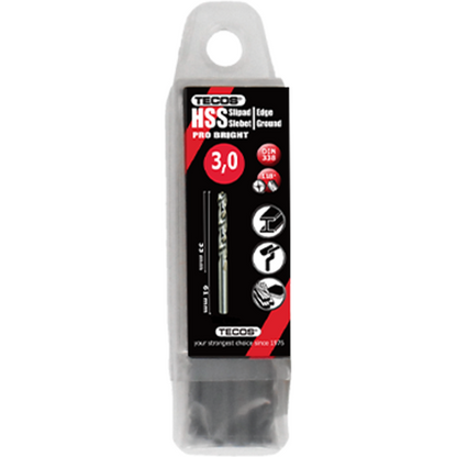 HSS pora Pro Bright 3,0 x 61 mm - 10 kpl.