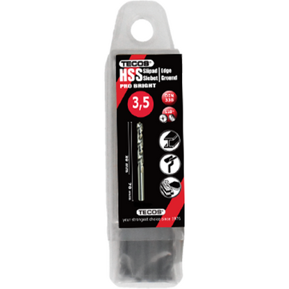 HSS pora Pro Bright 3,5 x 70 mm - 10 kpl.