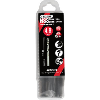 HSS pora Pro Bright 4,8 x 86 mm - 10 kpl.