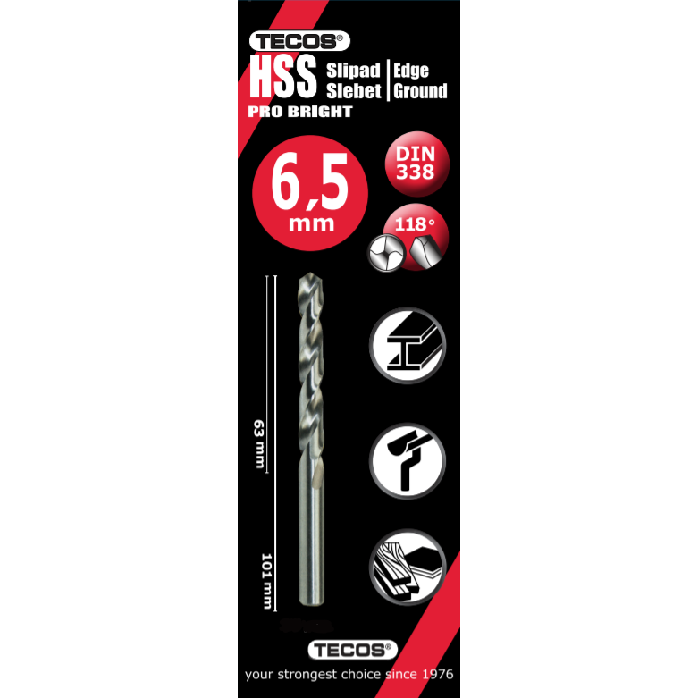 HSS pora Pro Bright 6,5 x 101 mm