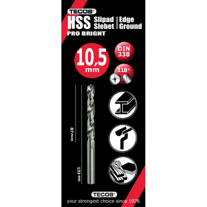 HSS pora Pro Bright 10,5 x 133 mm
