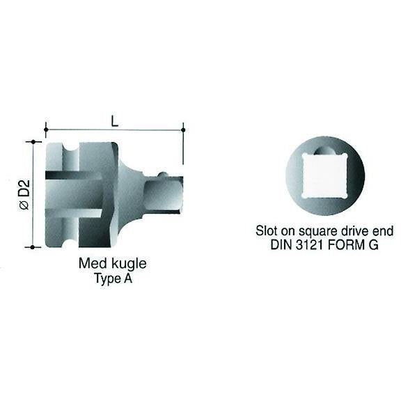 Voima-adapteri sisä 1/2" ulko 3/8"