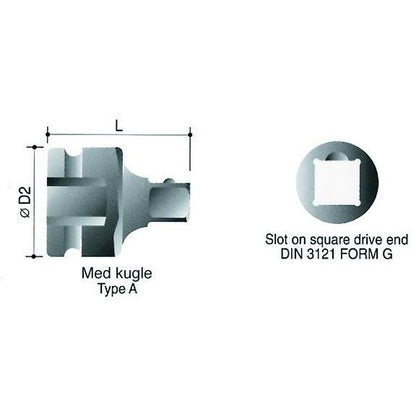 Voima-adapteri sisä 1/2" ulko 3/4"