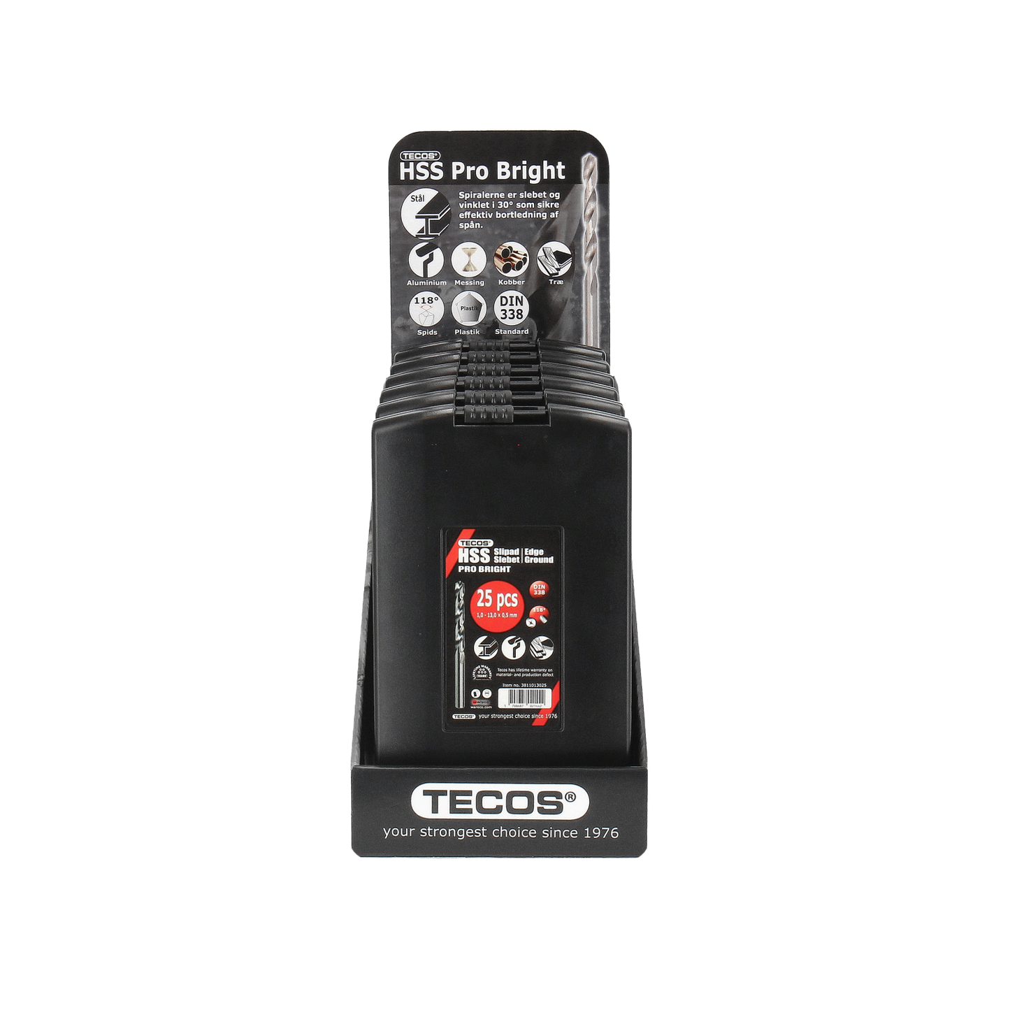 HSS-metalliporasarja Pro Bright 25 osaa