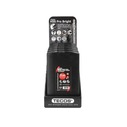 HSS-metalliporasarja Pro Bright 25 osaa
