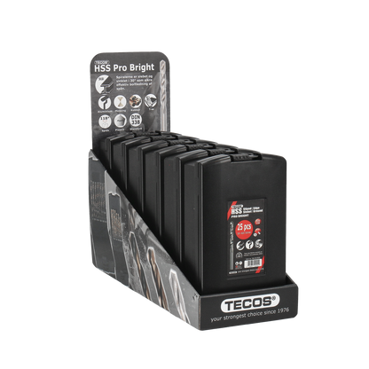 HSS-metalliporasarja Pro Bright 25 osaa